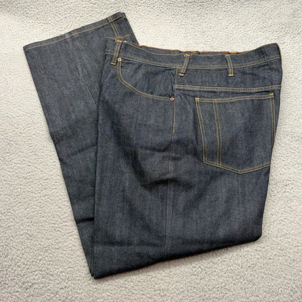 Sean John Mens Size 40 / 36 Raw Indigo Baggy Y2K Streetwear Denim Blue Jeans